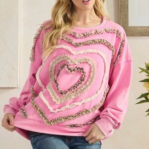 Oli and Hali heart sweatshirt  size XL P2P 31’
